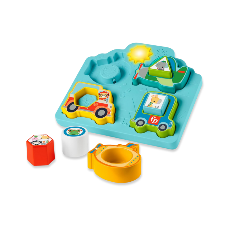 Product image: Fisher price shapes & sounds vehicle puzzle 9m+, , medium-null
