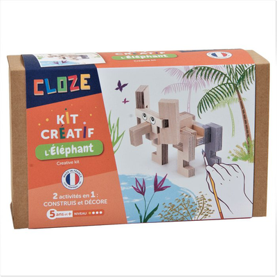 Wooden construction set - elephant