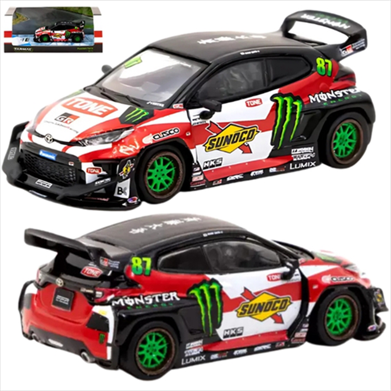 Product image: Tarmac 1/64 pandem yaris #87 drift, black/red, , medium-null