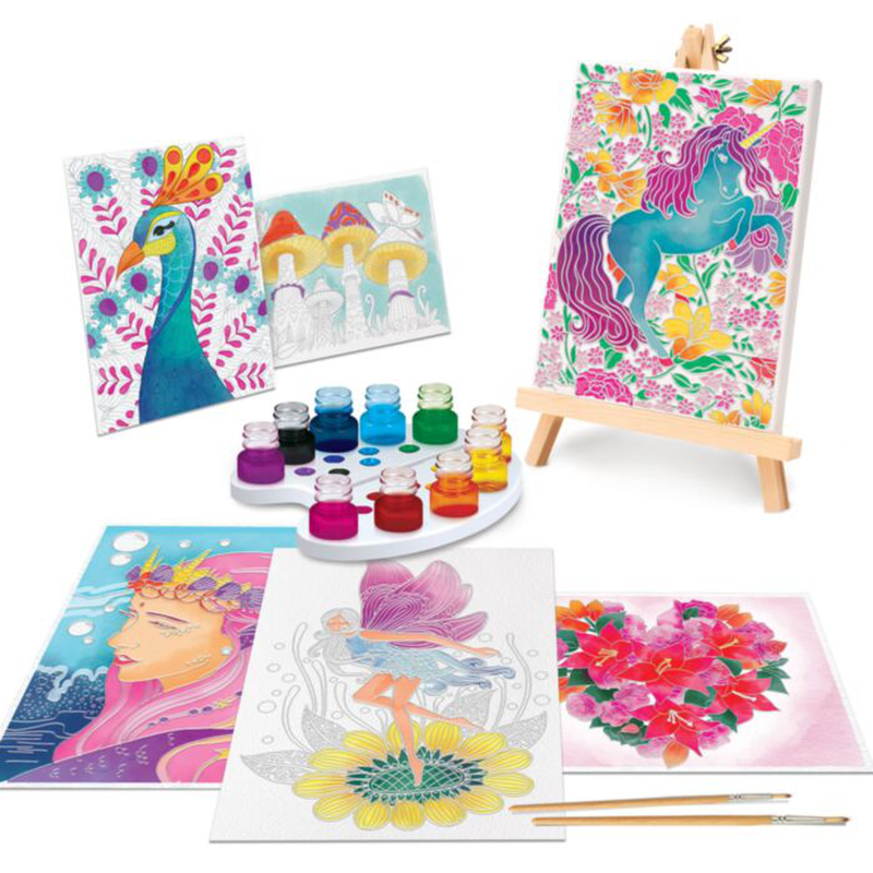 As painting workshop watercolor paints painting set 7y+ (2 designs available)-null