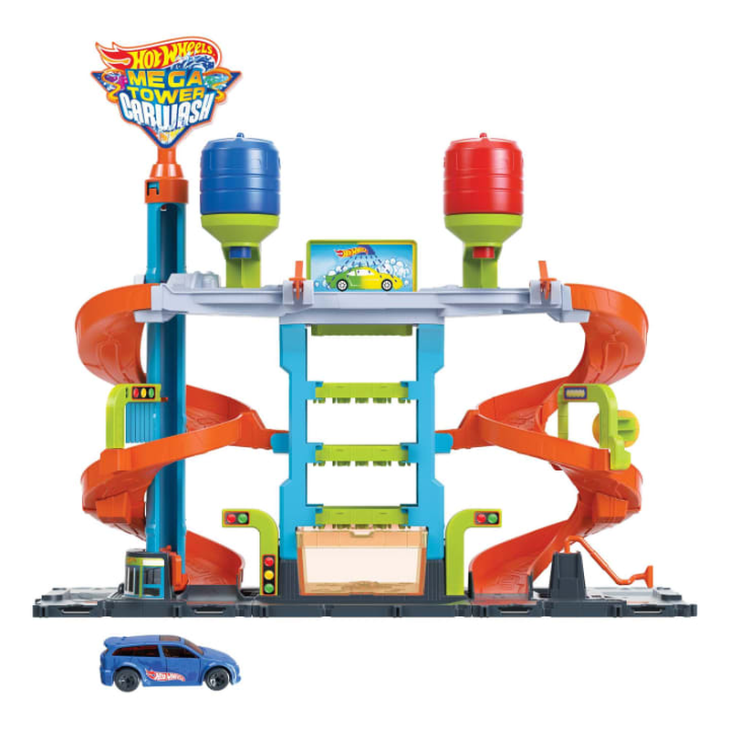 Product image: Hot wheels city mega car wash with 1 color shifters car hdp05, , medium-null