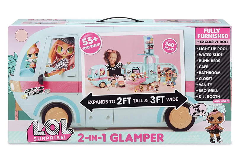L.o.l. Surprise! 2-in-1 glamper fashion camper with 55+ surprises, , medium image number null