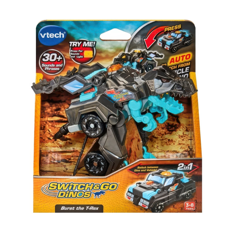 Vtech switch & go dinos burst the t-rex, , medium-null