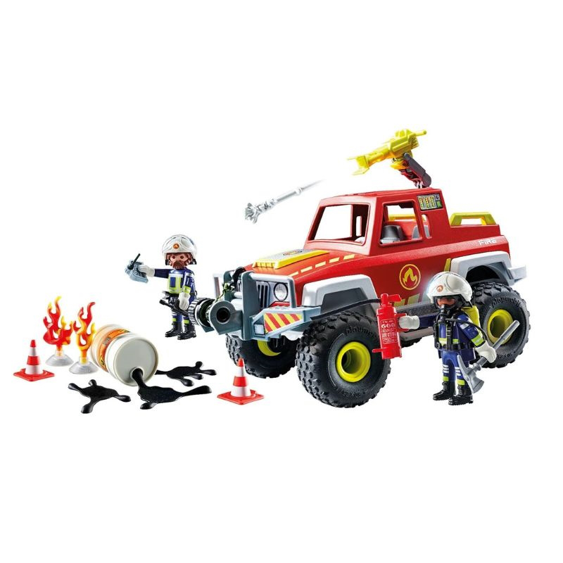 Playmobil 71824 action heroes - firefighting truck, , medium-null