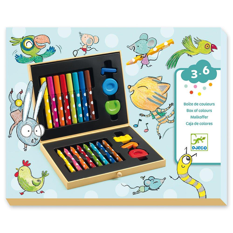Djeco design the colours - for little ones box of colours for toddlers, , medium-null