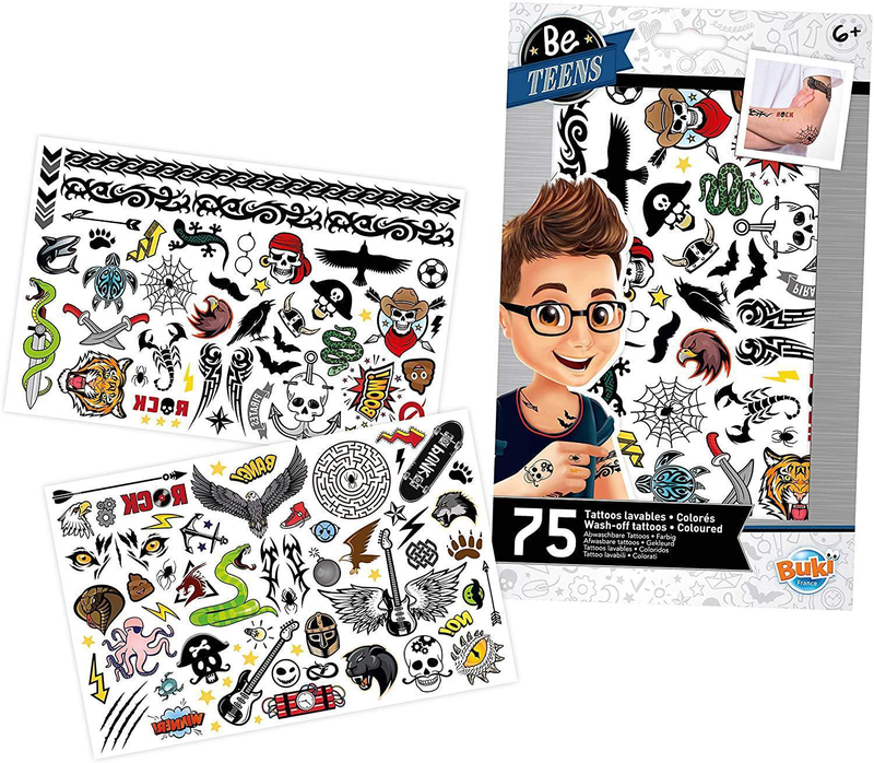 Product image: Buki france wash-off tattoos, , medium-null