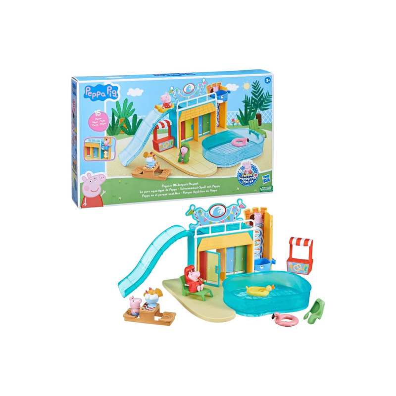 Peppa pig toys peppa's waterpark playset, , medium-null