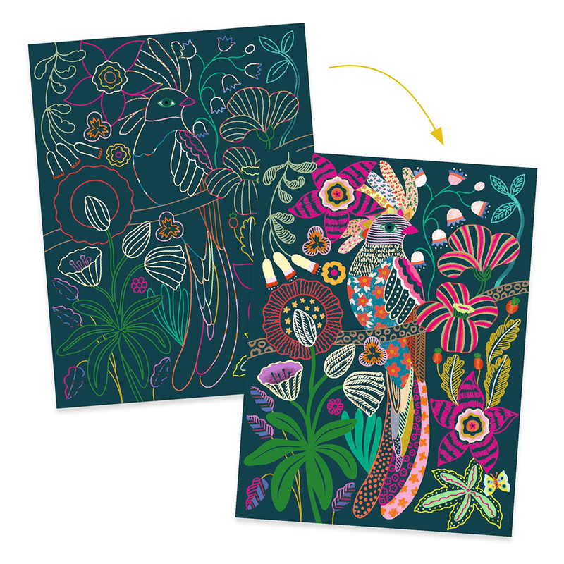 Djeco scratch cards rococo - fsc mix, , medium image number null