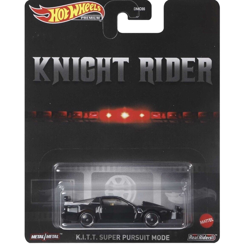 Hot wheels premium pop culture knight rider k.i.t.t. Super pursuit mode, , medium-null