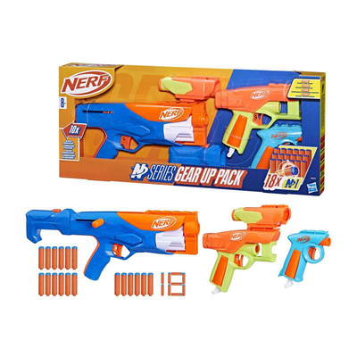 Nerf n series gear up pack blaster combination & 18 darts f8633 8y+, , medium