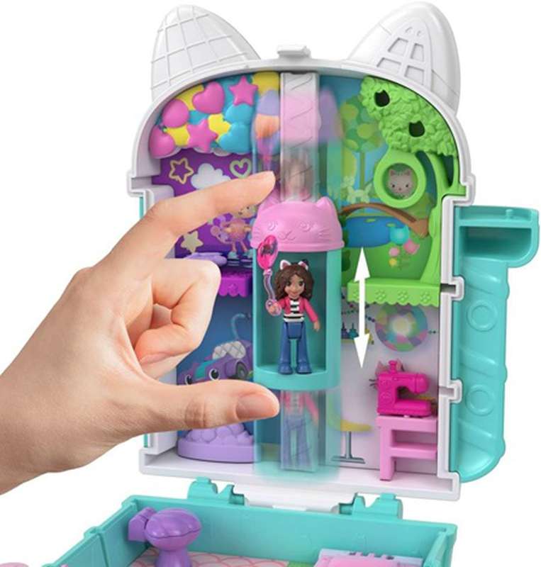Polly pocket gabbys dollhouse compact dolls playset (tjfv02) 4y+, , medium-null