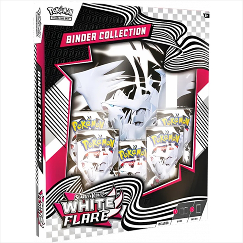 Product image: Pkm pokemon - sv10.5 white flare binder collection - 5 booster packs - 1 binder, , medium-null