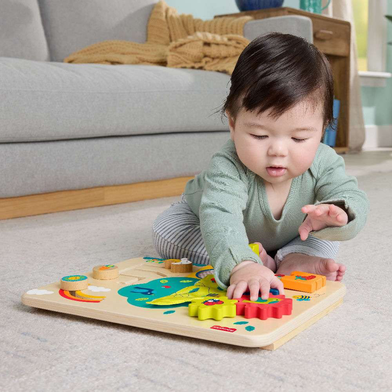 Fisher-price wooden activity station, , medium-null