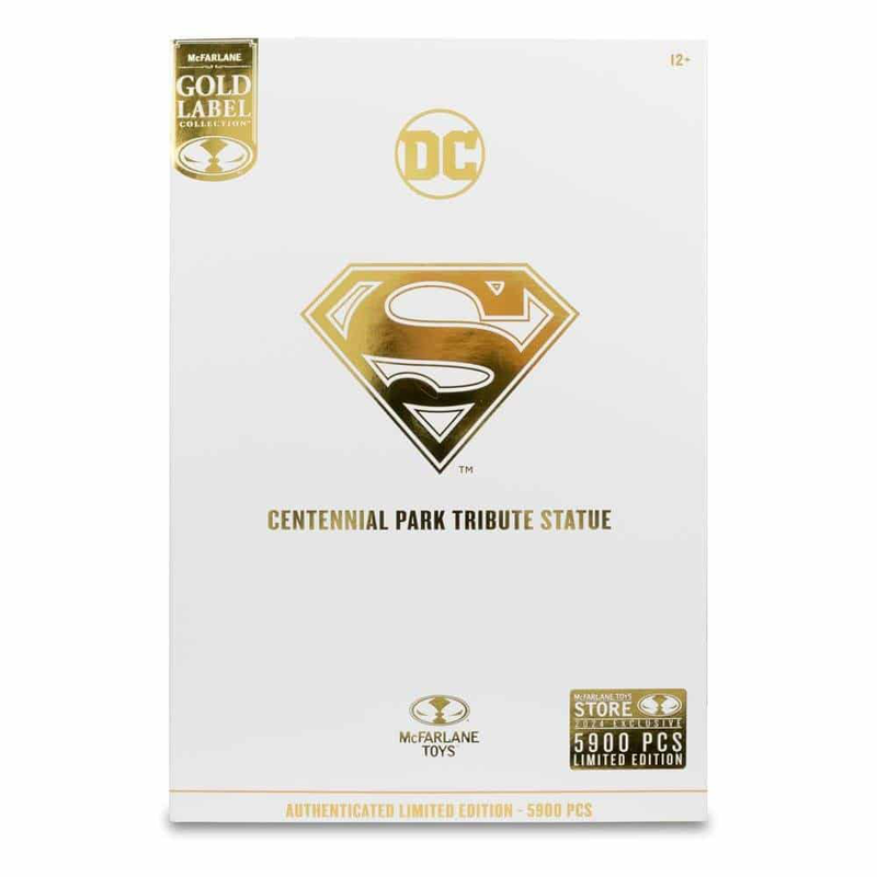 Dc multiverse: gold label - superman (centennial park tribute statue) action figure (18cm) le5800, , medium-null