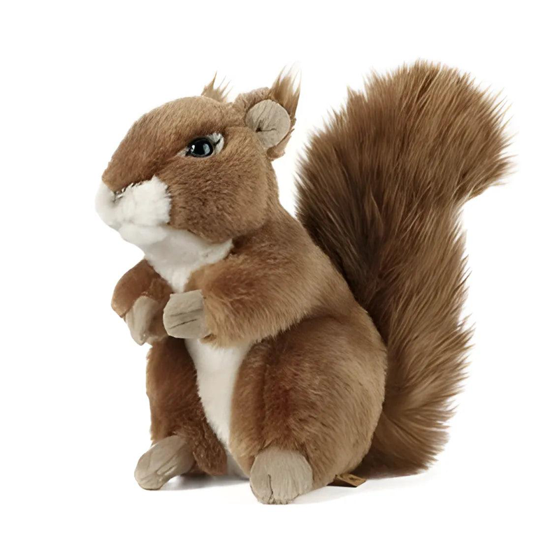 Living nature squirrel large 17cm soft toy, , medium image number null