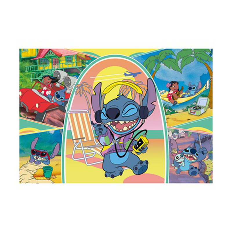 Product image: As clementoni kids puzzle supercolor disney stitch 180 pcs 7y+ 29800, , medium-null