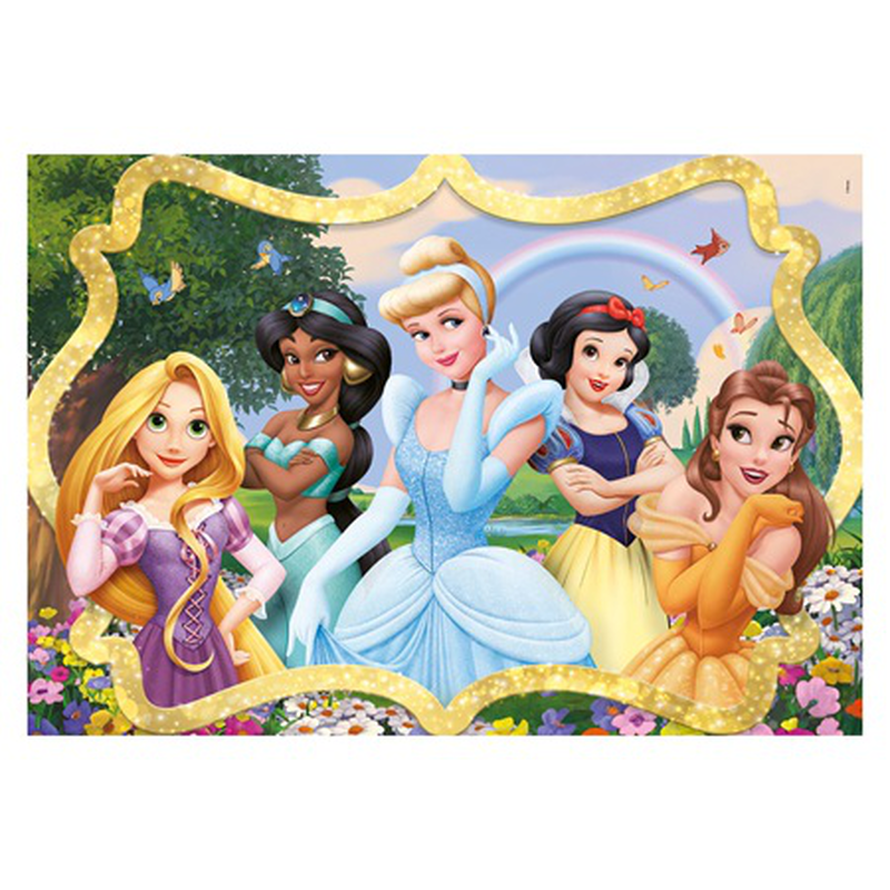 As clementoni kids puzzle super color disney prinncess 104 pcs 6y+ 25058, , medium-null
