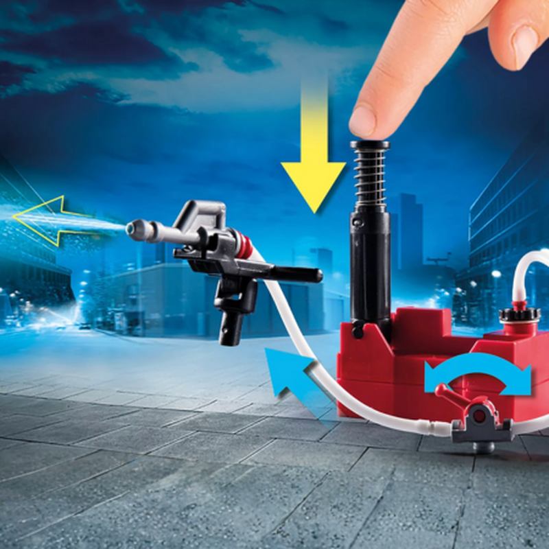 Playmobil city action - fire engine with tower ladder 5y+ (70935), , medium-null