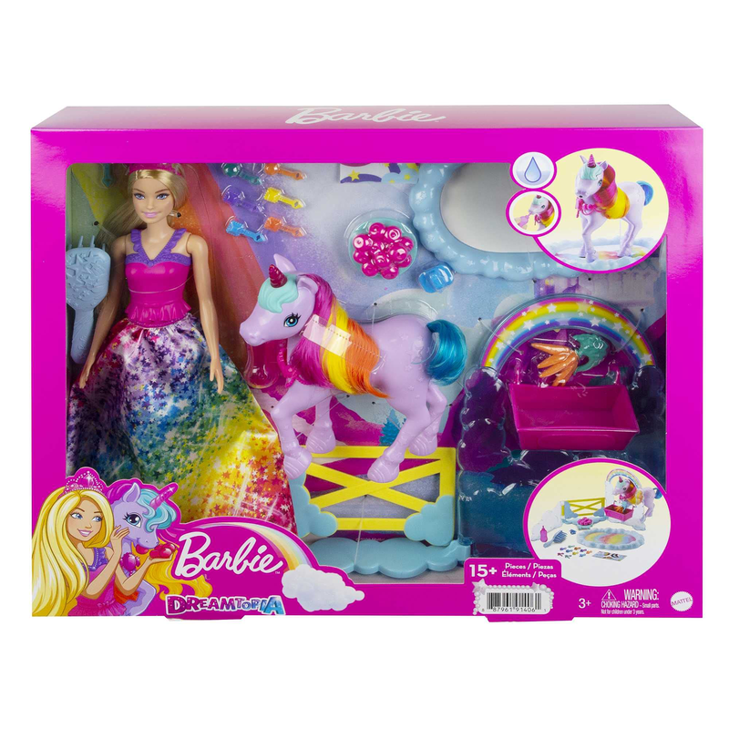 Product image: Barbie dreamtopia unicorn playset gtg01 3y+, , medium-null