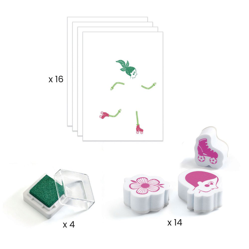 Product image: Flower girls stamp set, , medium-null