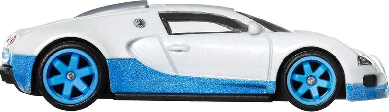 Mattel hot wheels premium car culture: hammer drop - bugatti veyron, white/blue 1/5, , medium image number null