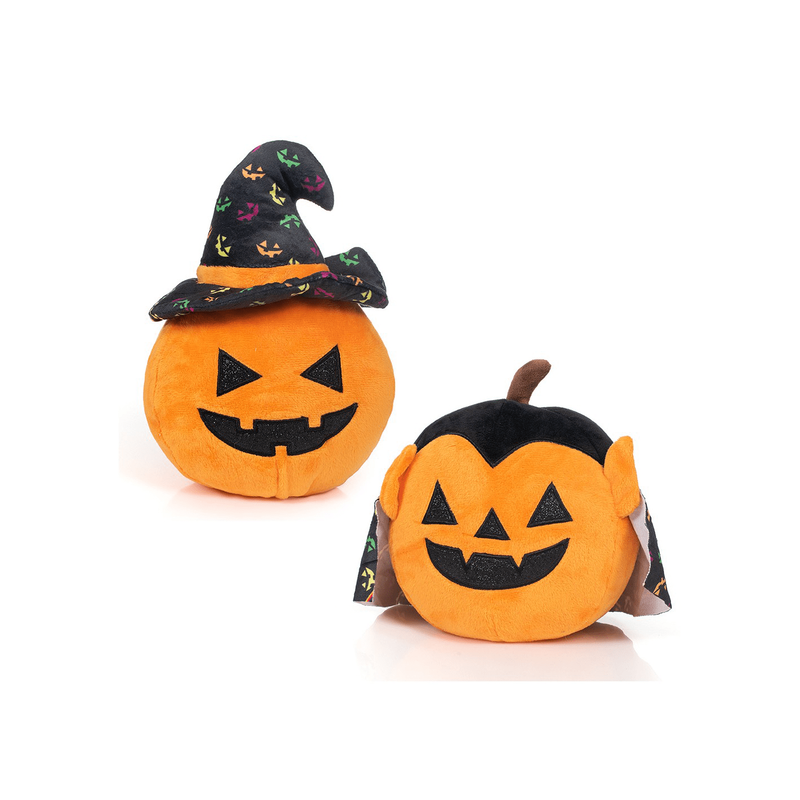 Pumpkin witch or vampire plush 25cm, , medium-null