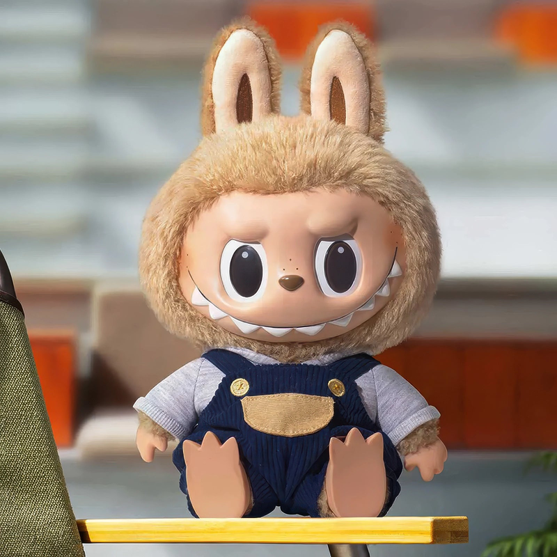 Labubu time to chill-vinyl plush doll, , medium-null