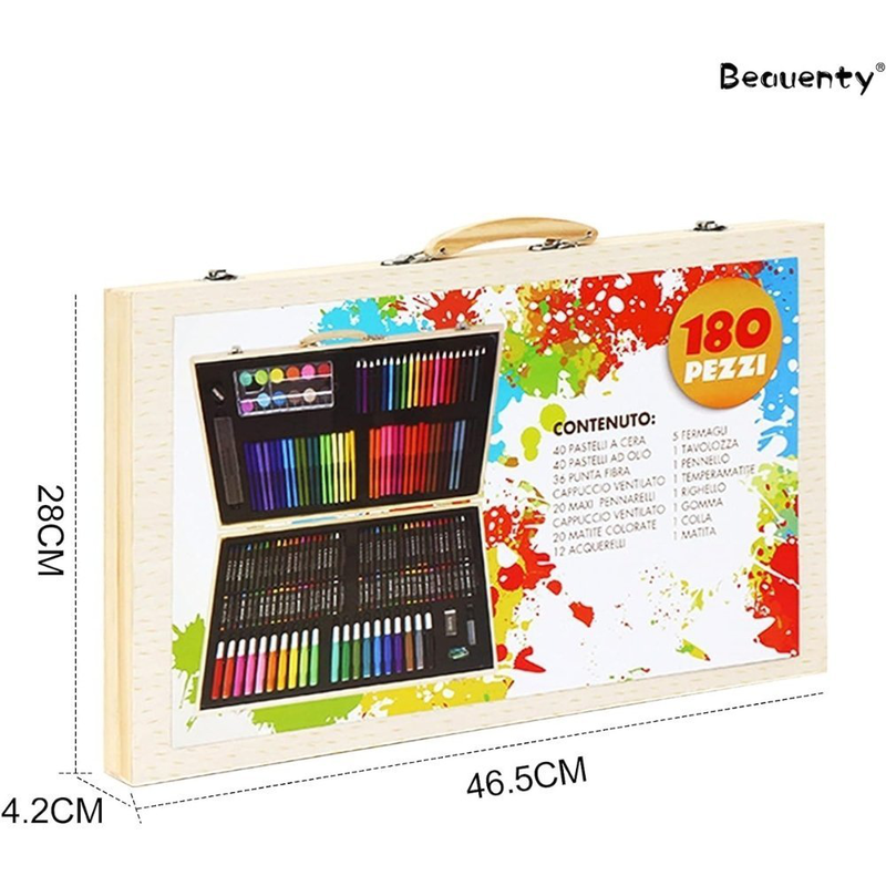 Product image: Σετ ζωγραφικής για μικορύς και μεγάλους καλλιτέχνες 180τμχ, , medium-null