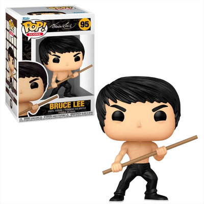 Funko pop! Icons: bruce lee - bruce lee with bo staff #95 vinyl figure, , medium