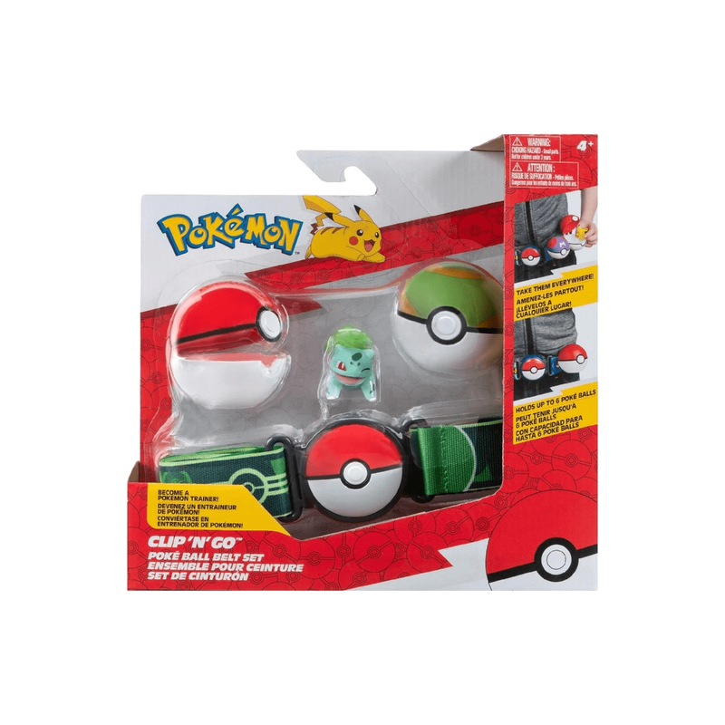 Jazwares pokemon clip n go poke ball with figure, , medium-null
