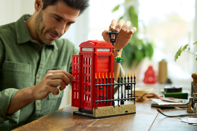Lego ideas red london telephone box 21347 for ages 18+ 1460pcs, , medium-null