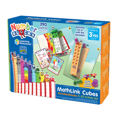 Mathlinks cubes numberblocks 11-20 activity set, , medium