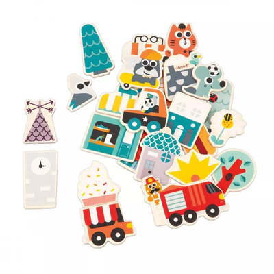 Magnets city 24 pieces, , medium