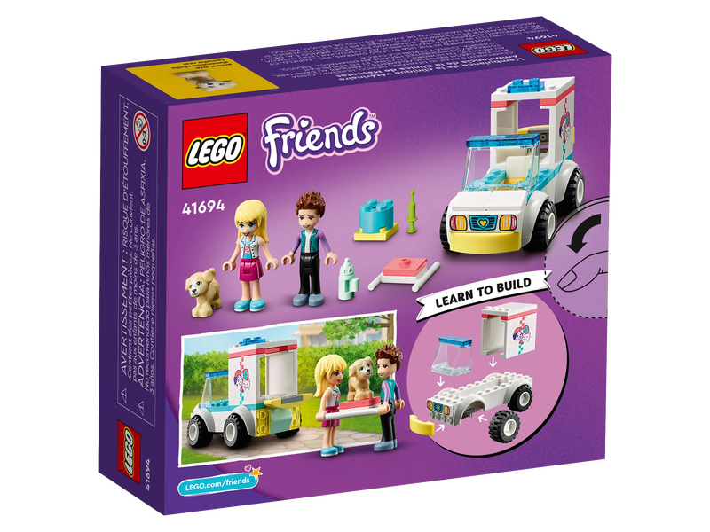 Lego friends 41694 pet clinic ambulance, , medium-null