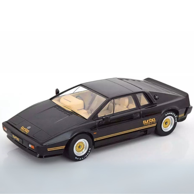 Kk scale 1/18 1981 lotus esprit turbo essex, black/gold, , medium-null