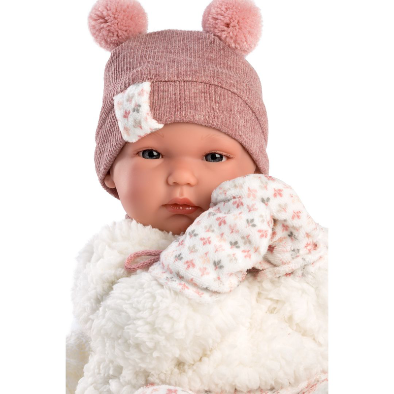 Llorens bimba with blanket con toquilla doll 35cm 63576, , medium-null