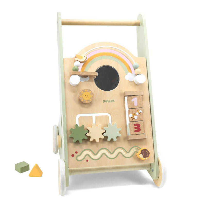 Green activity baby walker, , medium-null