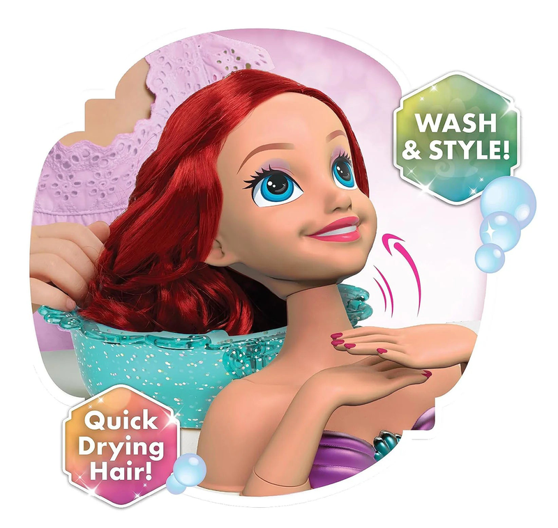 Disney princess feature spa styling head - ariel, , medium image number null