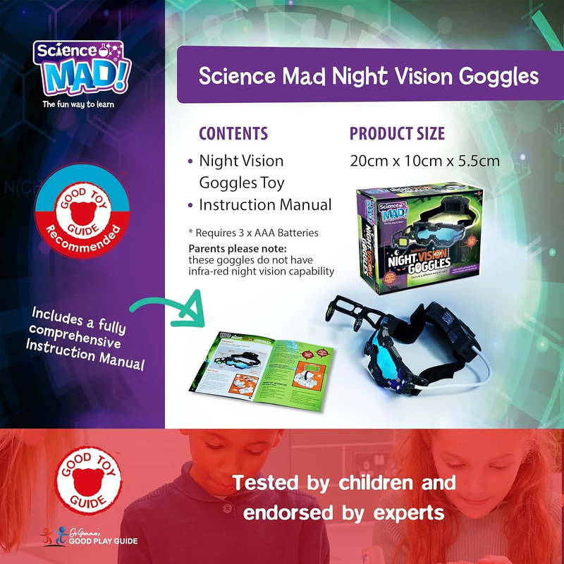 Science mad night vision goggles, , medium image number null