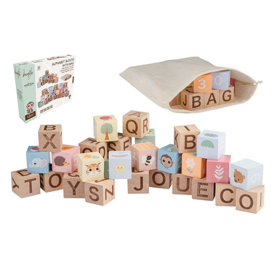 Jouéco® - the wildies family alphabet blocks with bag, , medium