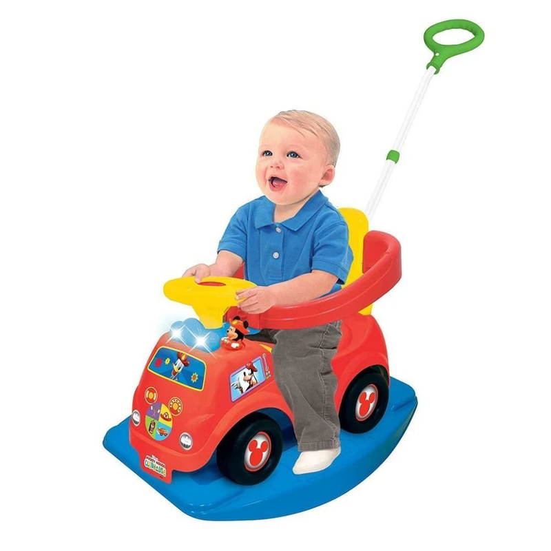 Product image: 4 σε 1 διαδραστικό αυτοκινητάκι- περπατούρα ride-on με φώτα & ήχους για παιδιά – kiddieland, , medium-null