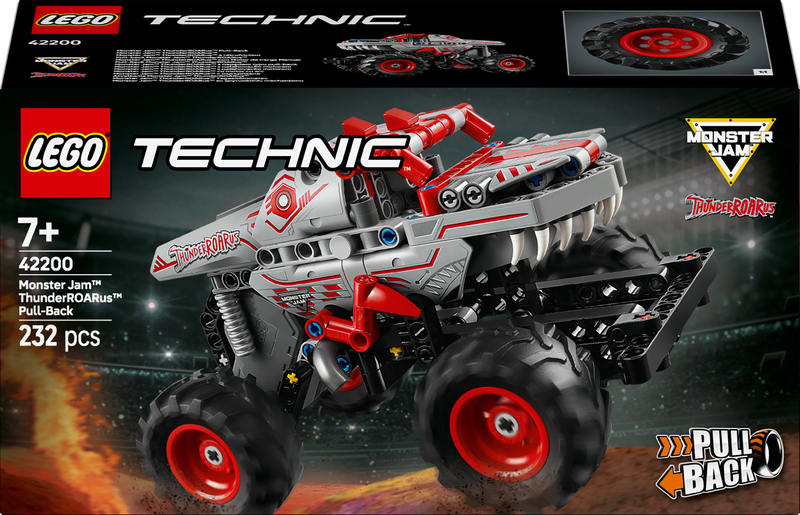 Lego technic monster jam thunderroarus 42200 for ages 7+ 232pcs, , medium-null