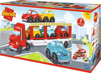 Ecoiffier 3289 - abrick car carrier truck, , medium
