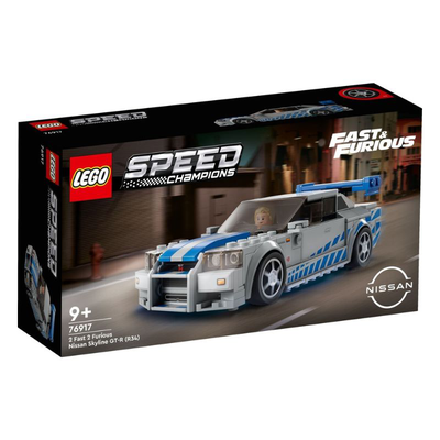 Lego 76917 speed champions - 2 fast 2 furious nissan skyline gt-r r34, , medium