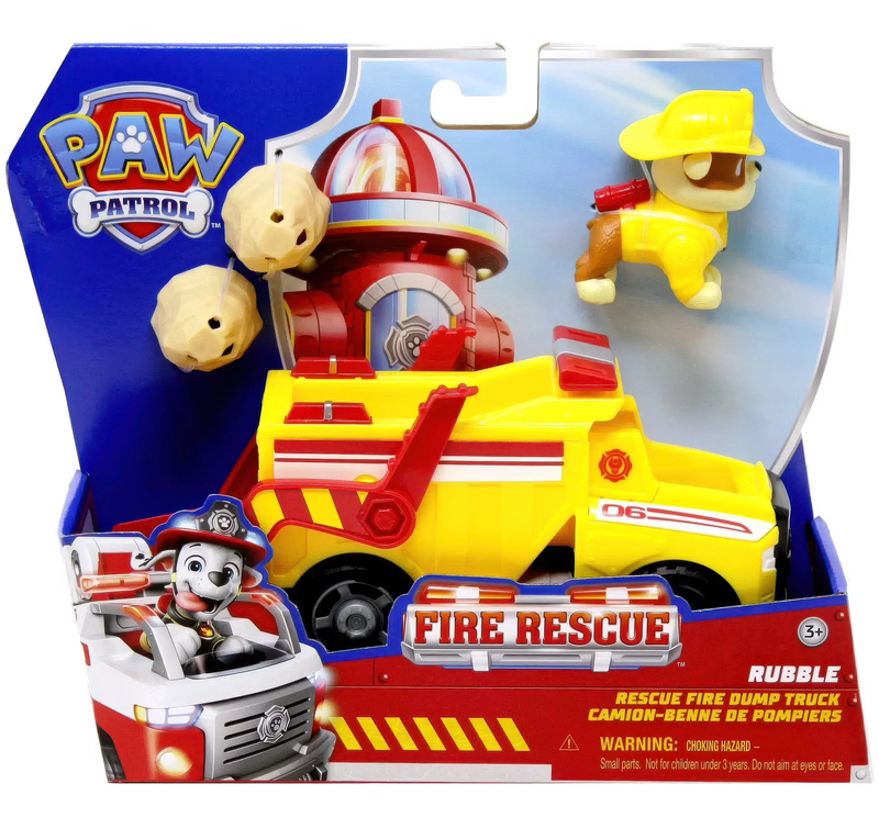 Paw patrol rubble rescue fire dump truck, , medium-null
