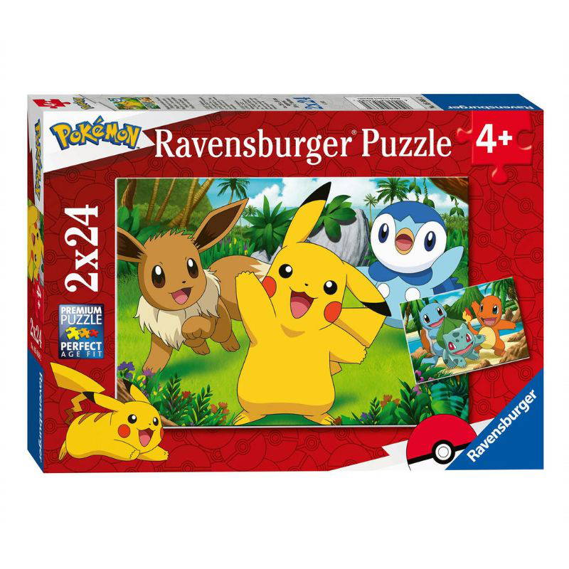 Product image: Ravensburger 2x24 pieces puzzle pokemon 05668, , medium-null