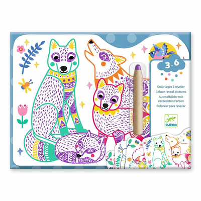 Forest families coloring, , medium