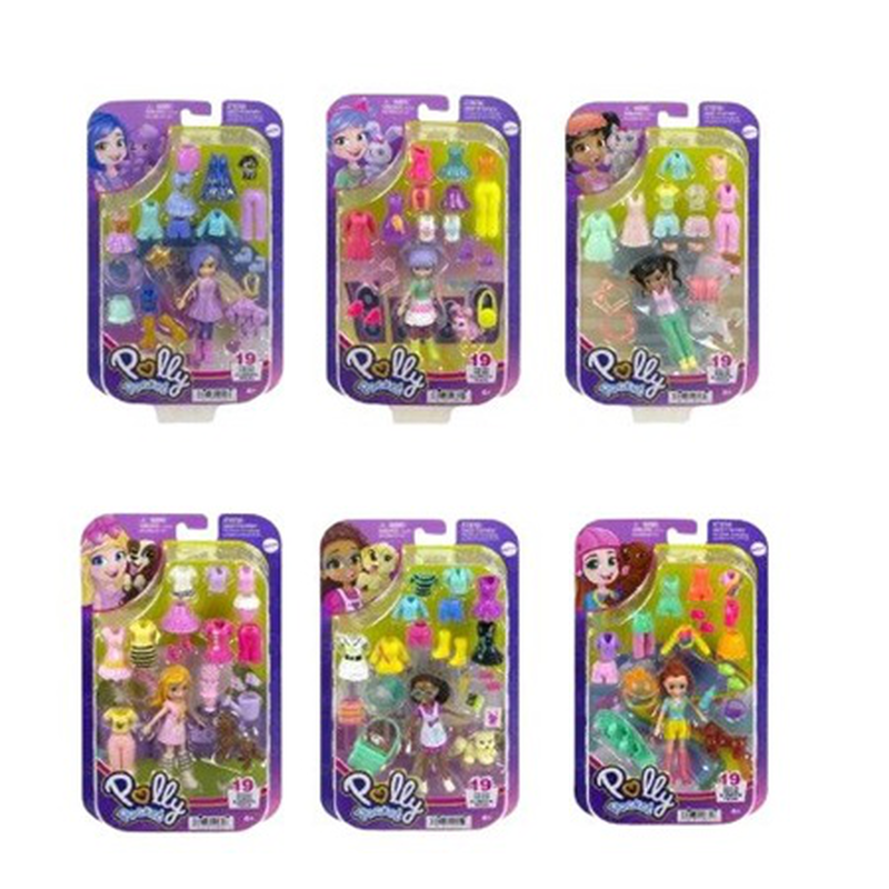 Polly pocket fashion doll medium pack (hkv88) 4y+ (1pc random selection), , medium-null