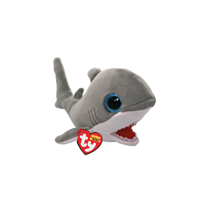 Ty beanie boos finnegan plush shark grey 15cm, , medium