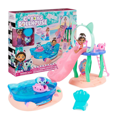 Gabby's dollhouse gabby girl's purr-ific pool playset, , medium